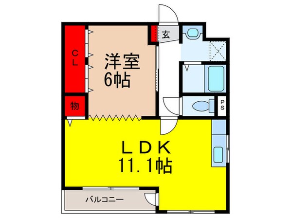 ヴィラしんべえ２番館の物件間取画像